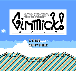 Gimmick! (Japan) Title Screen